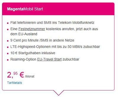 Telekom MagentaMobil Start